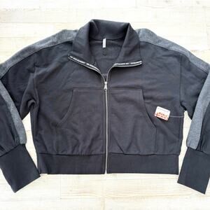 New FP Movement High Jump Zip Up Terry‎ Jacket | Black Size Large
